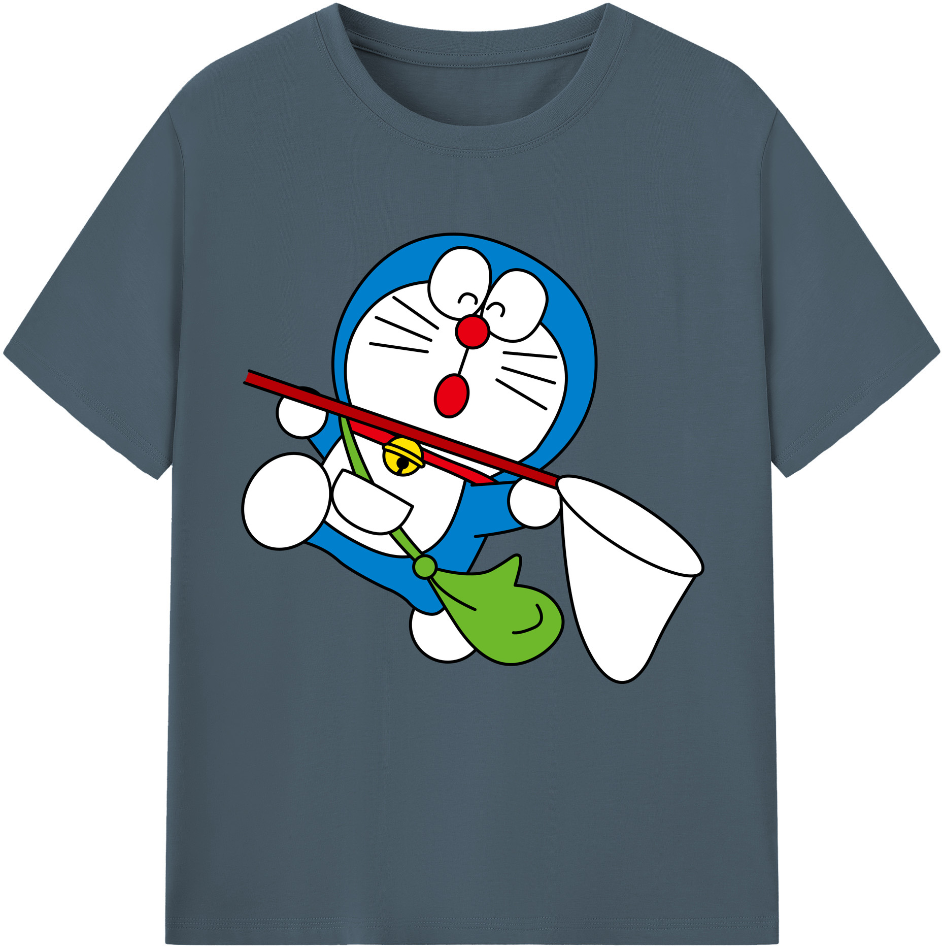 （画像用） ドラえもん Doraemon 綿100％半袖Tシャツ（フロントプリント）